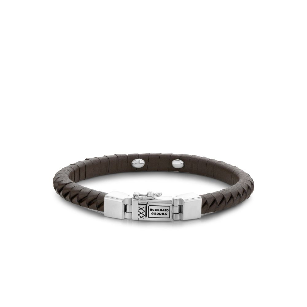 162BR E - Komang Small Leather Bracelet Brown