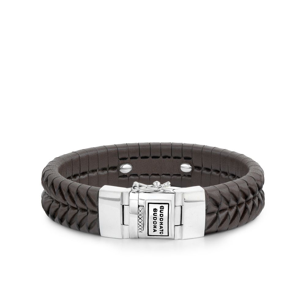 161BR E - Komang Leather Bracelet Brown