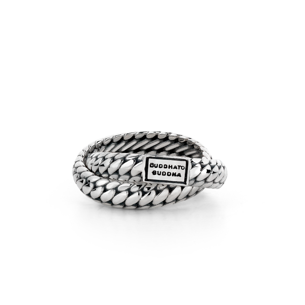 607 16 - Ben Double Ring Silver