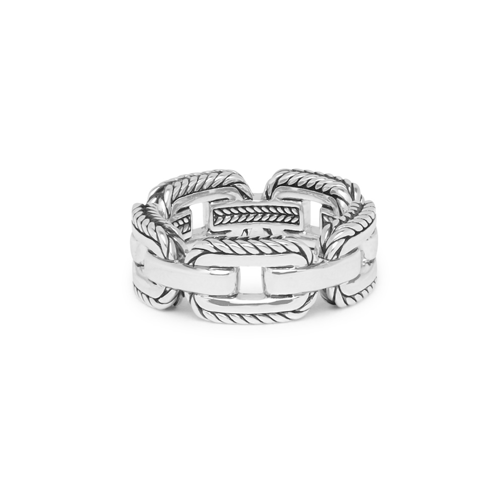118 16 - Barbara Link Ring Silver