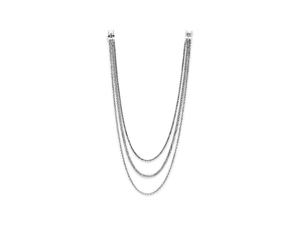 450 one - Triple Mini Necklace Silver