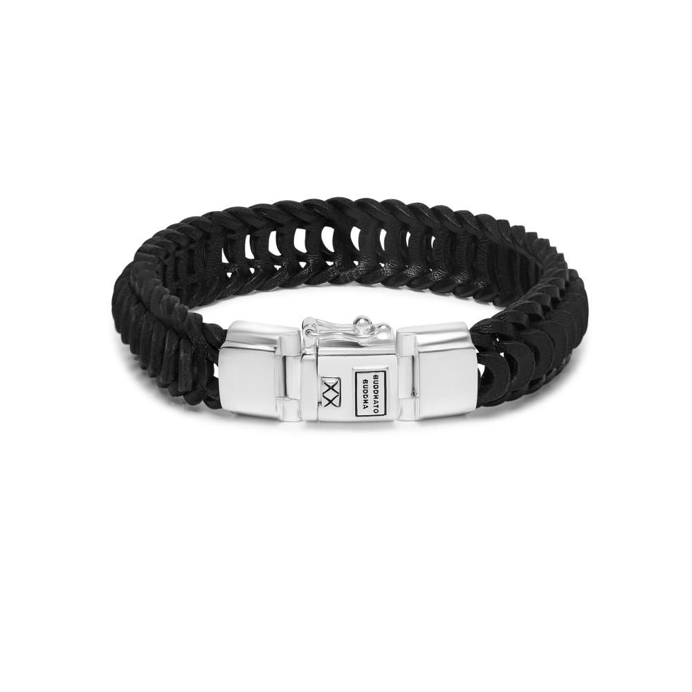 Lars Leather Bracelet Black F 21 cm