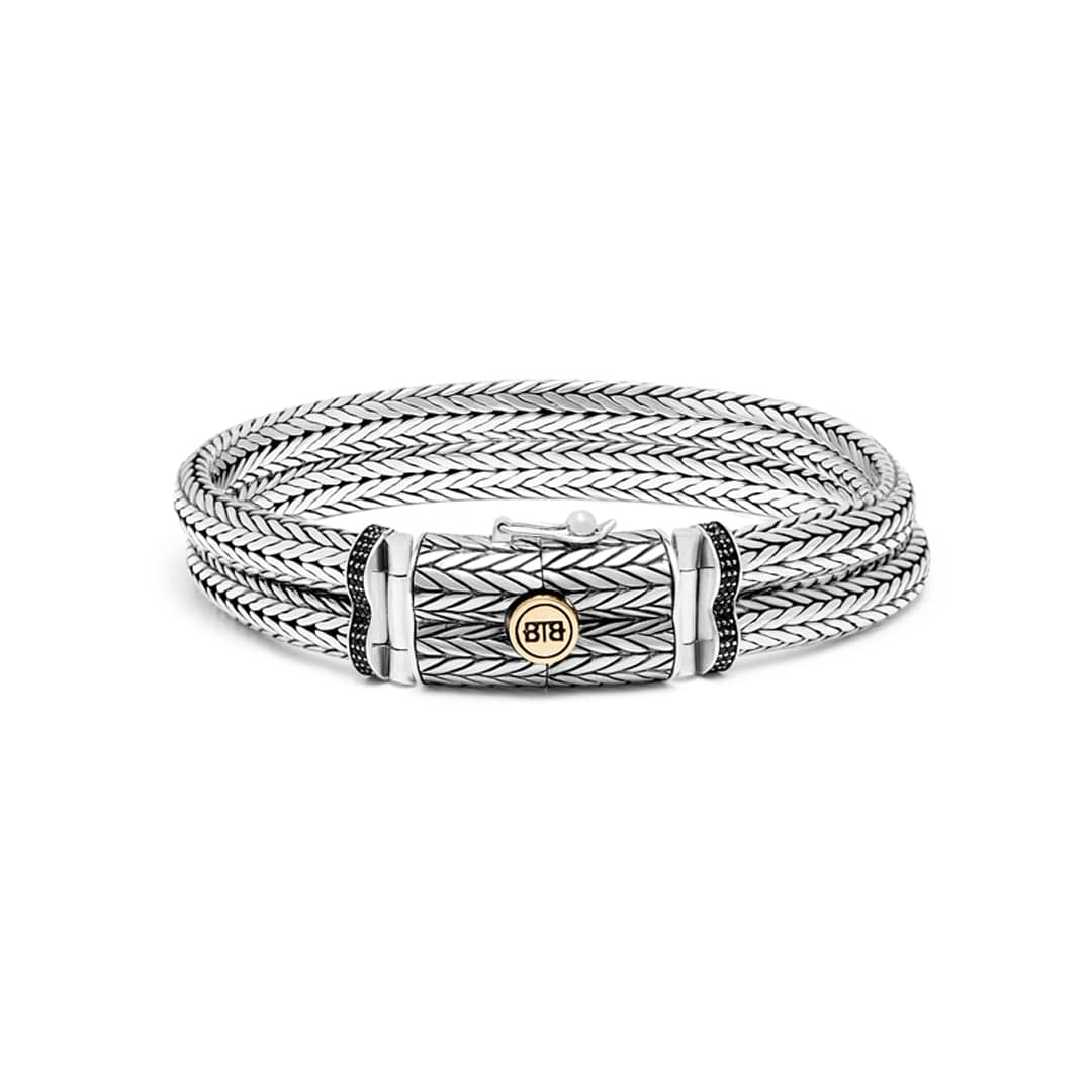 840 E - Ellen Double XS Limited Bracelet silver/gold 14kt