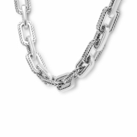 120 45cm - Barbara Link Necklace Silver