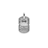 667 one - Army Tag Pendant Silver